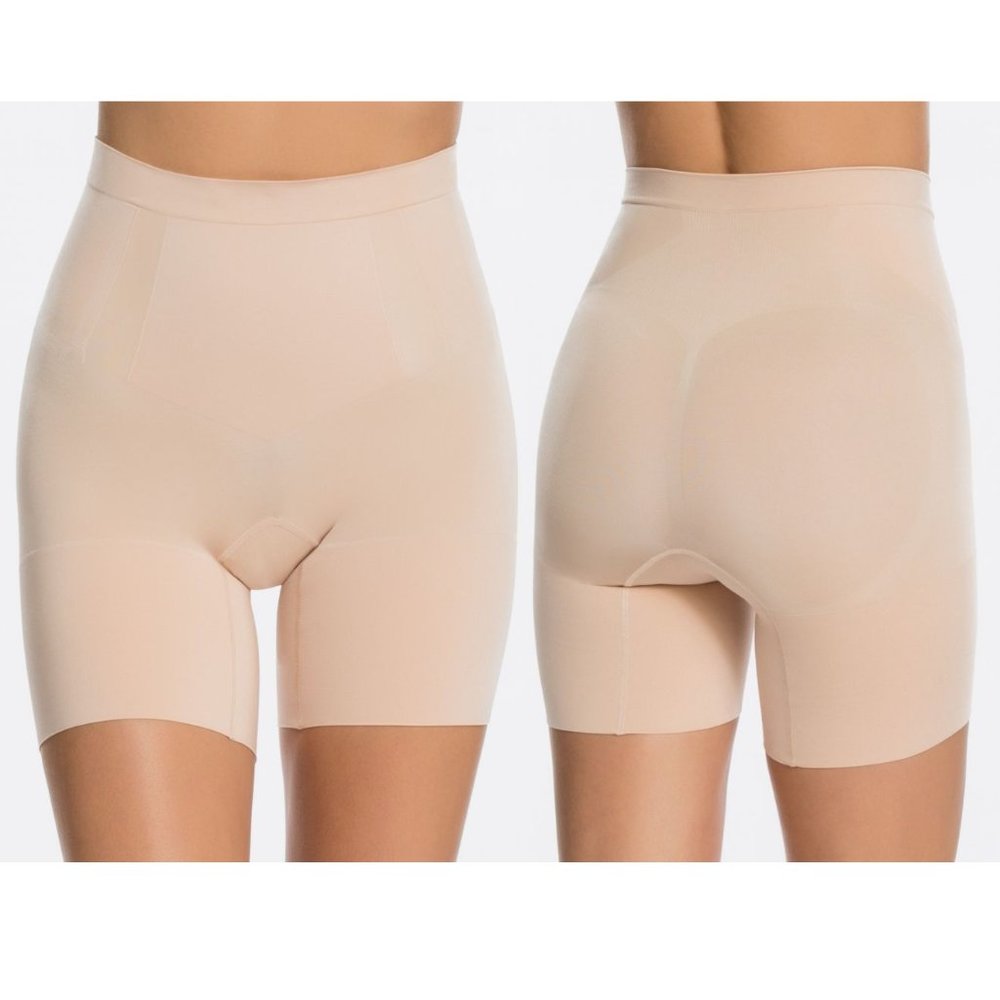 Spanx OnCore Mid Thigh Short Nude NWOT